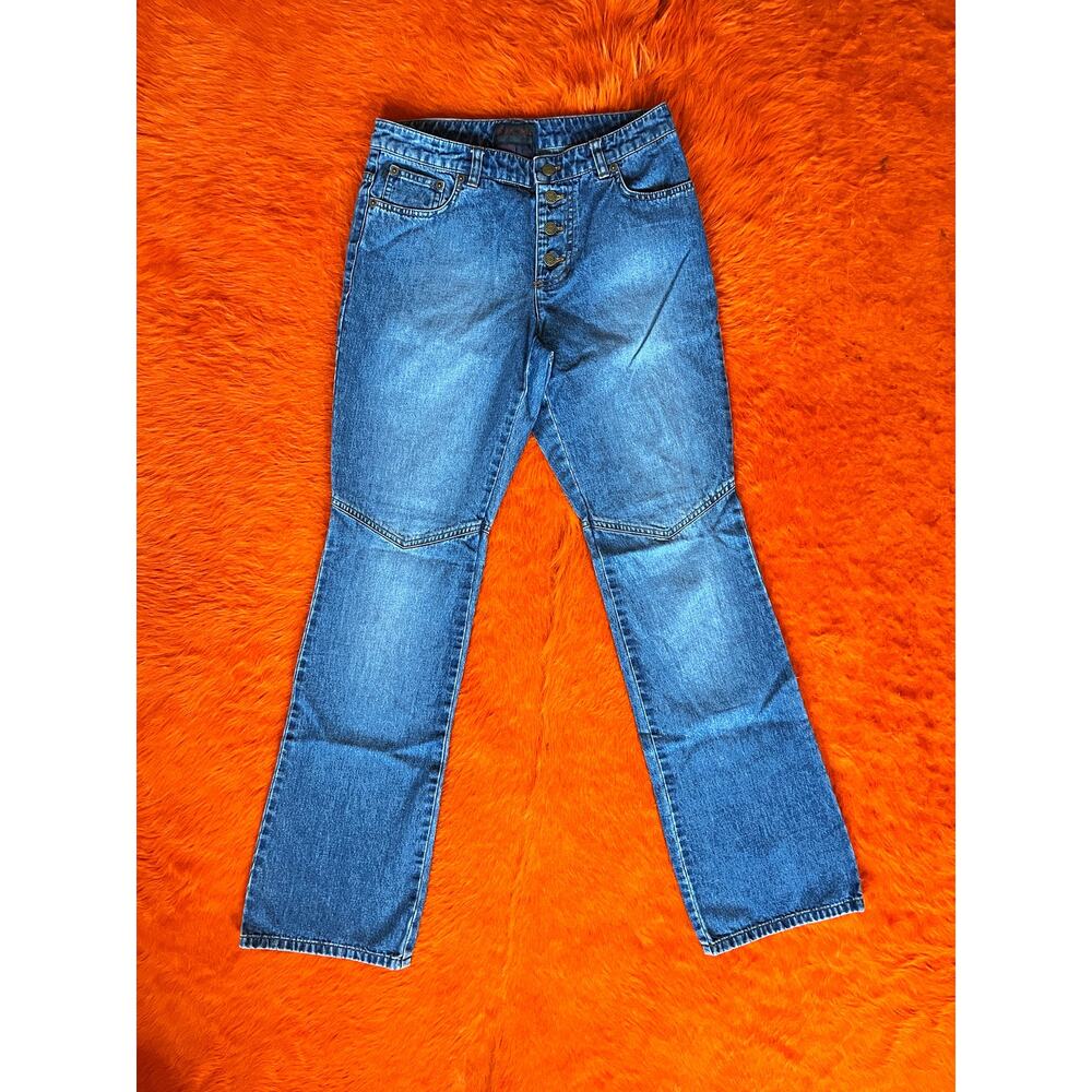 Vintage Y2K Ralph Lauren Low Rise Bootcut Jeans | Western Seam Detail | 28